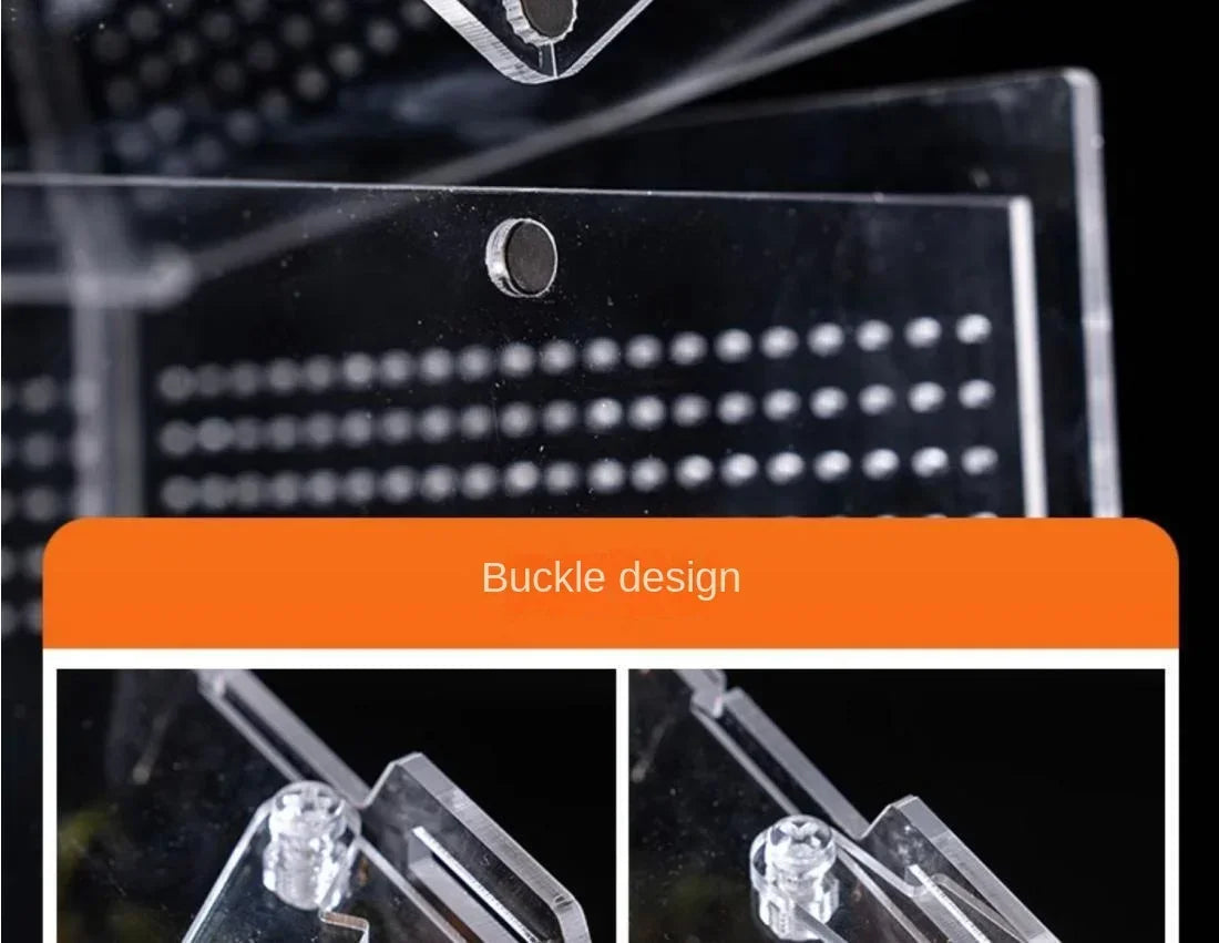 Reptile Habitat Terrarium Breeding Box Acrylic Case Nano Arboreal Tarantula Enclosure Spider Scorpion Bearded Dragon Habitat