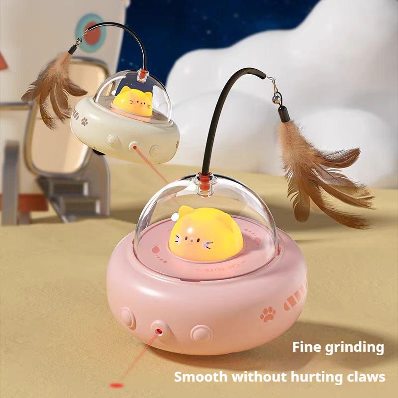 Smart Electric Cat Car With Automatic Laser Pointer - Cat Fun, Energy-Saving Product